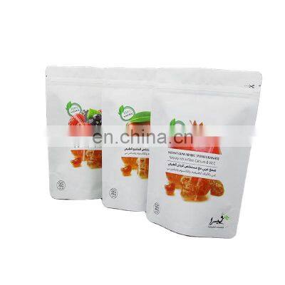 Custom Foil Coated Moisture Proof Resealable Plastic Packets Dried Fruit Pouch For Snack Food Dried Mango Packaging Bag