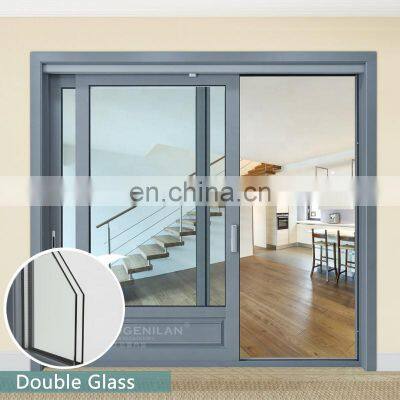 Customised aluminium profiles double glazed sliding doors for balcony