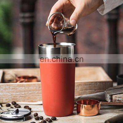 2022 New Design Stainless Steel Tumbler 16OZ Stanley Cups Insulated Vacuum Thermos Copo Travel Tumblers Cup Mug