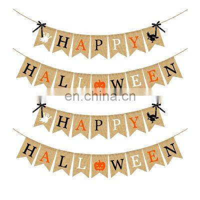 Linen Party Pumpkin Plant Ghost Cute Tabletop Outdoor Retro 2021 Halloween Decorations photo-3