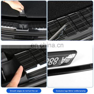 Hot Sale Car Rear Bumper Foot Plate For Tesla Model 3/Model Y 2018-2021 Trunk Door Sill Guard Protector Cover Car Accessories