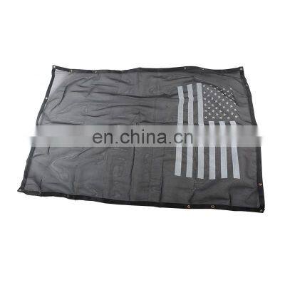 American flag sun Shade net for Jeep Wrangler JK 4 doors american auto 4x4  accessories