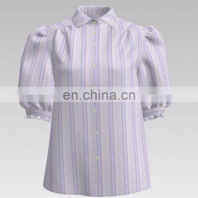 2022 New Arrival 100% Cotton Yarn Dyed Crepe Design photo-4