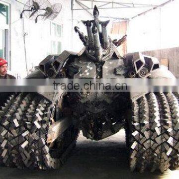 Garden Art Polished Stainless Steel Iron Car photo-2