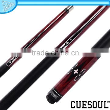 CUESOUL 1/2 Pool Cue with Maple Shaft,Quick Release,Stainless Steel,Rubber Wrap