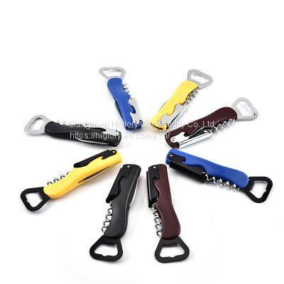 Multifunctional Red Wine Cork Screw Bottle Opener With Knife Kit Beer Bottle Opener photo-5