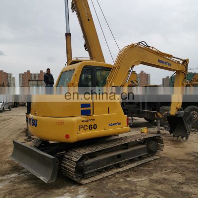 Used Komatsu excavator PC60 original from Japan,used Komatsu PC60-7 mini digger