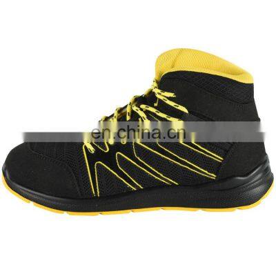 Hot Selling Industrial Protective Fashion Work Boot Black Casual Trainers Steel Toe Breathable Best Safety Shoes for Men