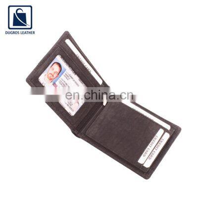 Trendy Design Hot Selling Excellent Quality Anthracite Fitting Luxury Genuine Leather Men Wallet at Competitive Price