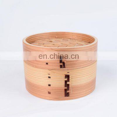 Japanese Round Wooden Food Bento Box