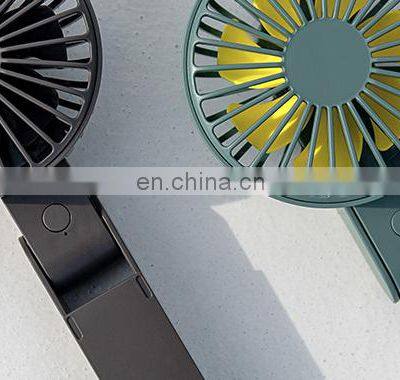 Personal Hand Free Electric Fan Rechargeable Battery Powered Pocket Fan 3 Wind Speeds Oscillating Portable USB Mini Handheld Fan photo-2