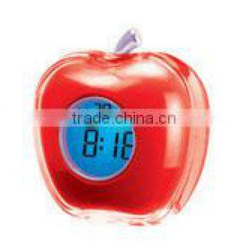 cute red apple talking clock