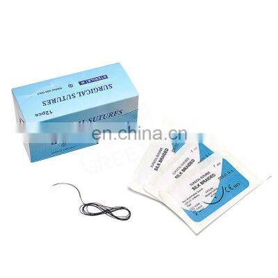 China manufacturer cheap prices chromic catgut nylon silk polypropylene material absorbable surgical suture thread