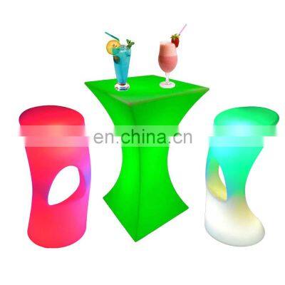 sofa set furniture led light bar stool plastic tables cocktail tables and stools led furniture