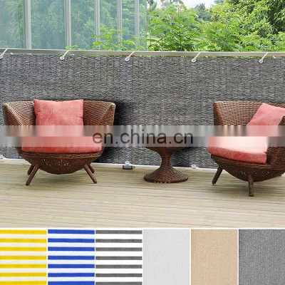 Balcony Cover Privacy Screen Canopy Patio Wind Protection 100% HDPE Anthracite and White 75 x 500 cm/120x400 cm