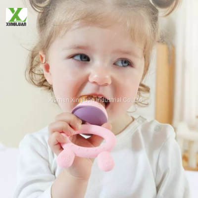 Baby food bite bag fruit and vegetable music tooth glue baby grinding stick eat fruit pacifier side food device