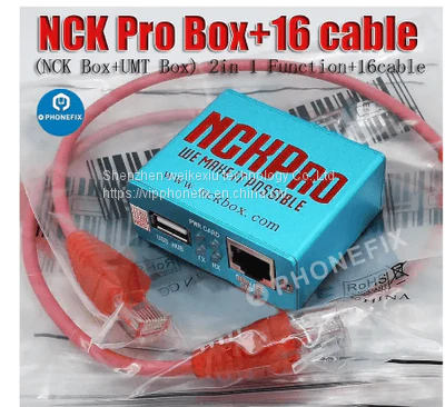 NCK Pro Box Flashing Unlocking Tool With 16 Cables For Samsung Huawei Repair