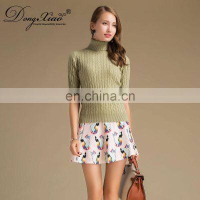 Женский свитер в препи-стиле с воротником photo-3