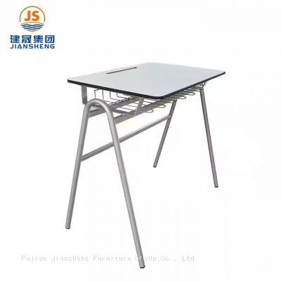 JS Hot Sell 2 Person School Double Table University Classroom Furniture School Student Desks photo-3
