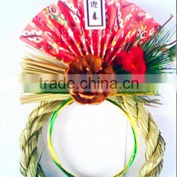 2016 Decorative Raffia Primrose Ribbon Bow/Aritificial Wreath hot sale in Japanese                        
                                                Quality Choice