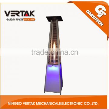 Low MOQ glass tube flame patio heater , outdoor patio heater , gas patio heater