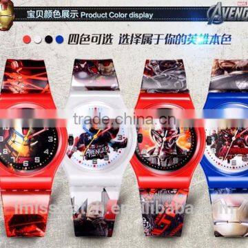 China Manufacturer Licensed Marvel series wrist watch for children