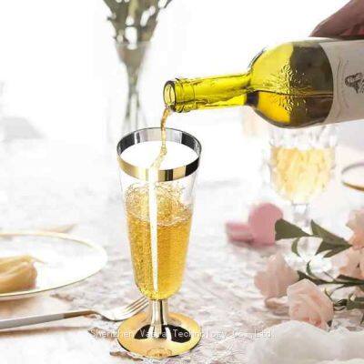 Factory Direct Eco-Friendly Wine Glass - Recyclable Plastic, Green Event Champagne Glass photo-2