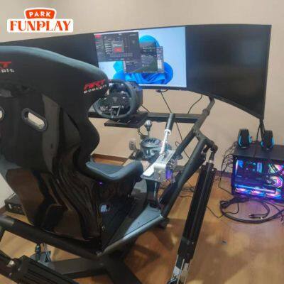 Симулятор гоночного автомобиля F1 с системой имитации движения и прямым приводом для ПК и PS5 с реальным обратным усилием, готовый к мультиплеерной игре
