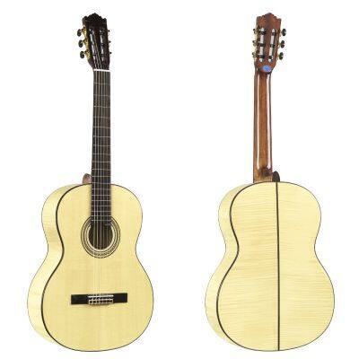 39 Inch Light OTIS Maple Solid Wood Top Classical Guitar CN-7