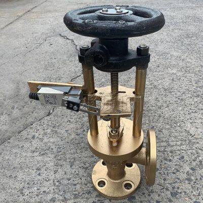 Chengzhi Marine Bronze Extended Stem Right Angle Stop Check Valve / Angle Valve With Limit Switch, Available With Ccs Certificate