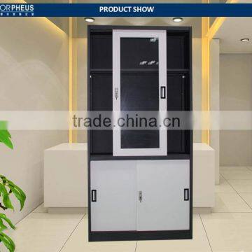 New Dersigned Elegant Office Equipment Free Standing Wardrobes Sliding Doors Frosted Glass Sliding Door Wardrobe photo-2