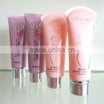 D40mm cosmetic packaging golssy plastic soft tube for face washing