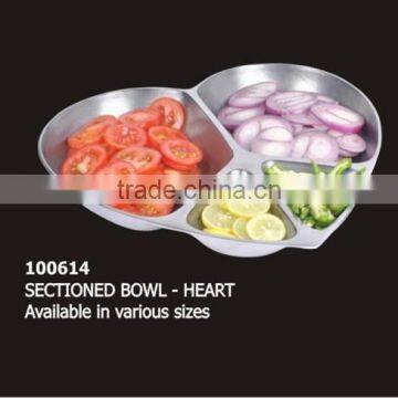 compartment heart shape platter / round chip n dip dish /manufacture of serving platter