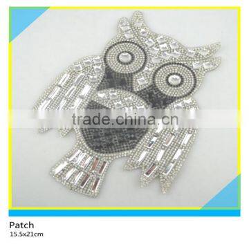 Heat Transfer Diamond Decals Hotfix Glass Stone Horse Design Patch 17.5x23.5cm