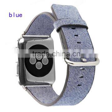 Top Quality Nylon Leather Watchband Loop For Apple Watch Strap 42 38 mm Bands photo-3