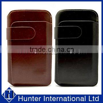 Two Slot PU Leather Sleeve Bag For Samsung Note2