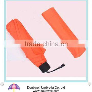 manual open three folding umbrella