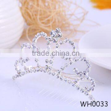 2015 New Design Round Rhinestone Cheap Full Pageant Crown Fashion Bridal Crown and Tiaras