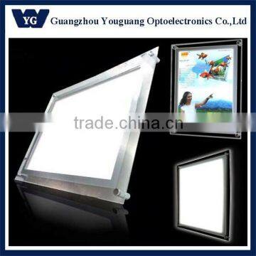 crystal light box/best brightness in China LED advertising edge-lit crystal light box