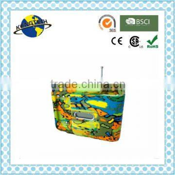 Deluxe Colorful Slip N Slide Cube Shape Digital Tuning Radio