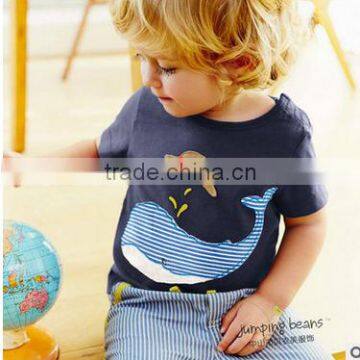 2016 New stylish short sleeve childrens matching boys boutique clothing set