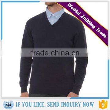 Chic V-neck Thin Knit Sweater For Men