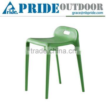 Creative Personality Colorful Simple Stackable Plastic Dining Chair Square Shape Plastic Chair