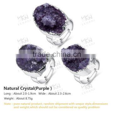 Direct Sale Luxury Purple Mood Ring, Nice Gift Natural Stone Jewelry photo-6