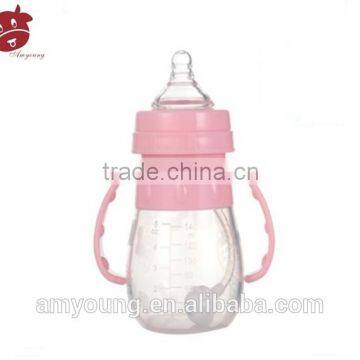 Wide Mouth Food Grade Silicone Baby Bottles for Feeding,Fresh Baby Food Milk Bottles Wholesale 140ml