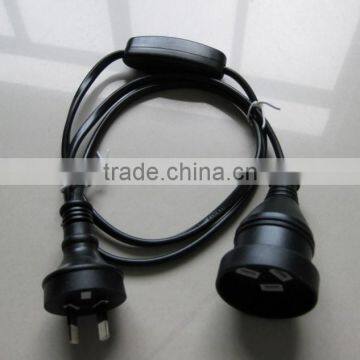 SAA approved AUS/NW extension power cord with switch