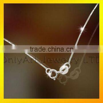 Fancy long chain 925 silver necklave top quality women necklace jewelry