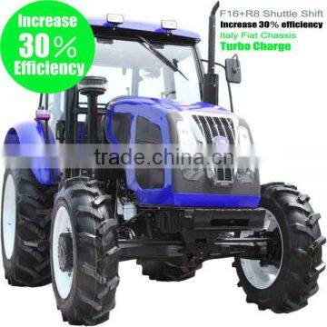 Henan QLN 100hp 4*4 wheeled agricole traktor(cabin and implements are available)