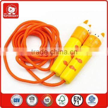 good quality promotion cheap china toys small toy children learning and do physical exercise stout wood handle rope skipping