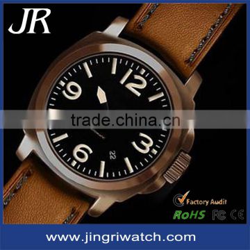 custom CuSn8 bronze watch Top quality luxury vintage sapphire glass bronze automatic watch classic custom made mens watch